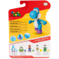 Preview: World of Nintendo Minifiguren Super Mario (Wave 40) Light Blue Yoshi with Egg